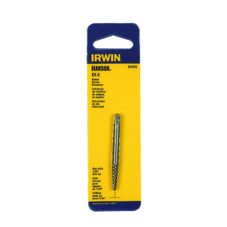 Irwin Irwin Hanson 7/64 in. X 7/64 in. D Carbon Steel Spiral Screw Extractor 5.4 in. 1 pc 53402